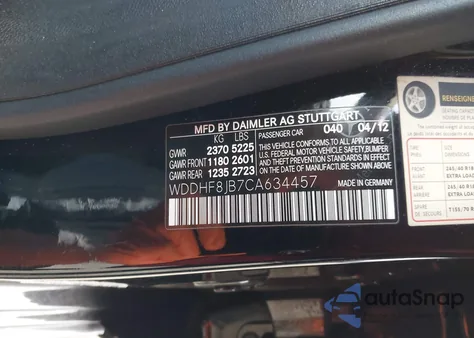2012 Mercedes-Benz E 350 4Matic from USA, damaged, VIN WDDHF8JB7CA634457